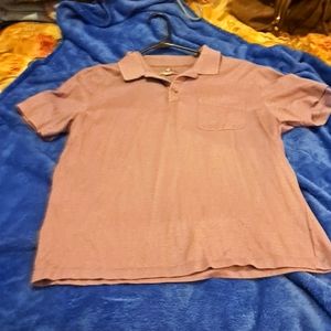 Men's purple colored polo